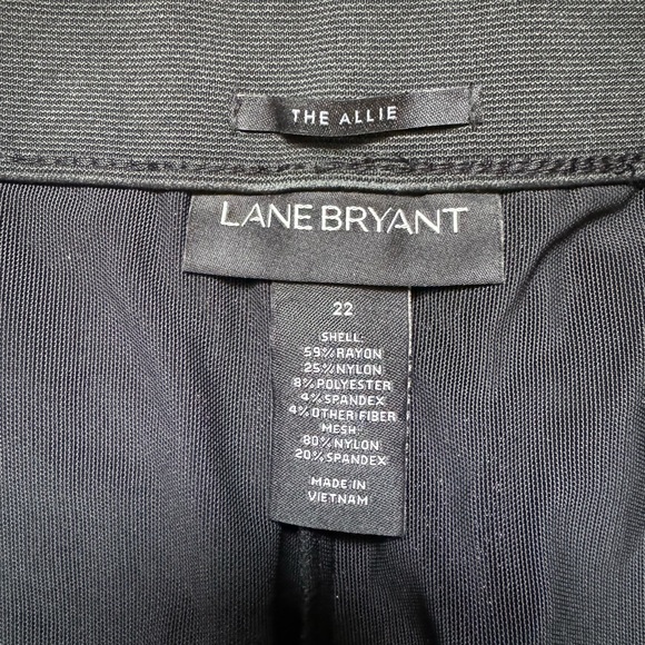 Lane Bryant size 22 “The Allie” black pants with silver sparkle - Picture 2 of 4